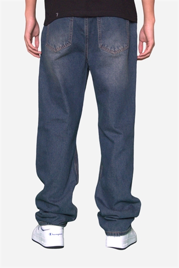 Fraizer - Teens - Baggy Jeans - Blue Dirty Wash